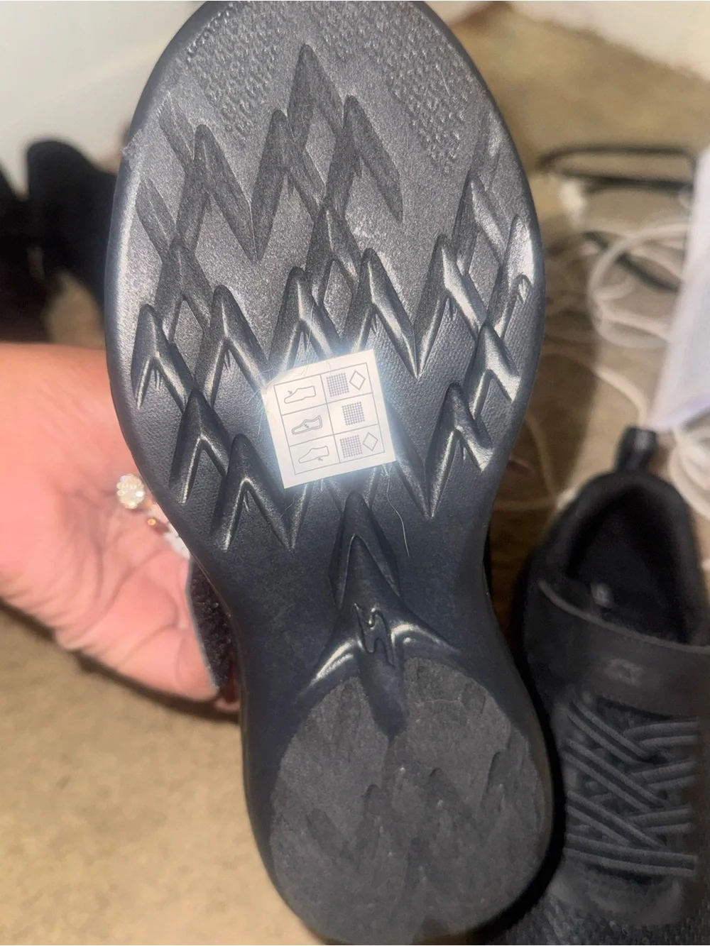 Skechers kids Black Athletic Comfort Strap sneakers plus a second pair free